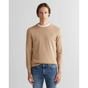 Erkek Bej Regular Fit Bisiklet Yaka Kazak 8030561.295