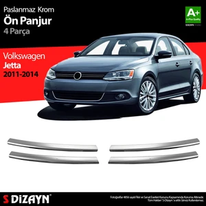 VW Jetta Krom Ön Panjur 4 Prç. 2011-2014