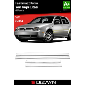 VW Golf 4 Krom Yan Kapı Çıtası 4 Prç 1998-2004