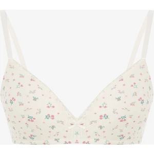 Ekru Comfy Cosy Printed Point Sütyen