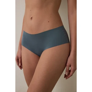 Koyu Gri İz Yapmayan Lazer Kesim Normal Bel Hipster Külot