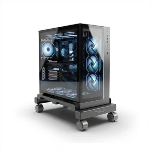 Roller Tekerli Bilgisayar Kasa Standı - Pc Stand - Siyah - Large - RLR5030BL