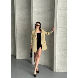 Leopar Astarlı Blazer Ceket