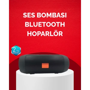 Bluetooth Hoparlör 20W Bass Güçlü Ses USB Flash Aux Destekli