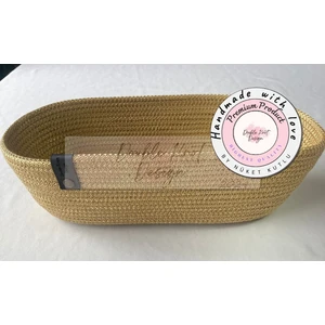 Double Knot Design Oval Ekmek Sepeti Organizer Tress Supla Amerikan Servis Tamamlayıcı Hediyelik