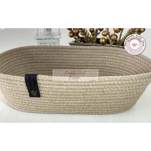 Double Knot Design Oval Ekmek Sepeti Organizer Tress Supla Amerikan Servis Tamamlayıcı Hediyelik