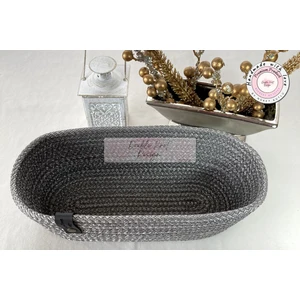 Double Knot Design Oval Ekmek Sepeti Organizer Tress Supla Amerikan Servis Tamamlayıcı Hediyelik