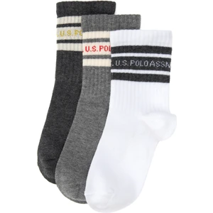 U.S. Polo Assn. Erkek Çocuk 3'lü Soket Çorap 50318046-VR081