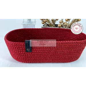 Double Knot Design Oval Ekmek Sepeti Organizer Tress Supla Amerikan Servis Tamamlayıcı Hediyelik
