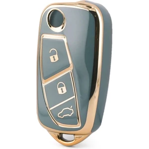 Barkas Elektronik Fiat Doblo Fiorino Linea Punto Sustalı Nano Anahtar Kılıfı Gri