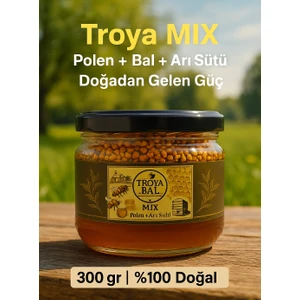 Troya Arıcılık Gıda Troya Doğal Enerji Deposu Bal&polen&arısütü Karışımı 300 gr