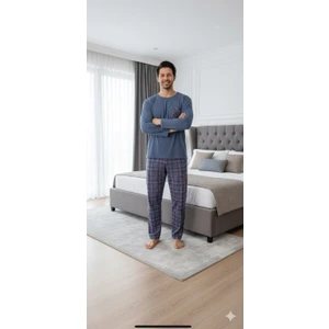 Ercan Alt Kare Üst Cepli Açık Mavi Pjm Tkm