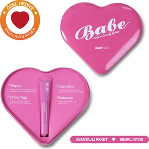 Lip Balm Pembe Kalpli Pr Kutulu I Cotton Candy Glaze I Nemlendirici I Dudak Parlatıcı I Simli Tint