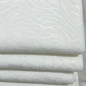 Koltuk Çekyat Örtüsü Kaymaz Tabanlı Süngerli Kadife Kumaş Ekru Gofraj Baskı