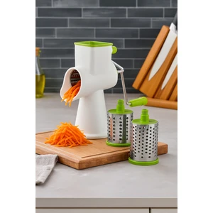 Meya Pine Paslanmaz Çelik Çevirmeli Rende Kollu Sebze Doğrayıcı