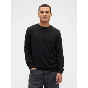 Erkek Siyah Bisiklet Yaka Kazak