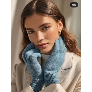 Eleven Markets Kışlık Tiriko Kadın Eldiven Açık Mavi Eldiven