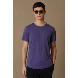 Junya Erkek Basic Tişört Mor
