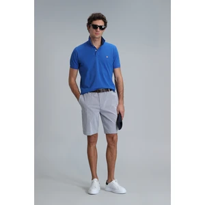 Fral Spor Erkek Chino Şort Slim Fit Saks