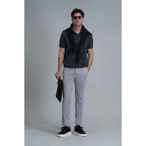 Simon Smart Erkek Chino Pantolon Slim Fit Gri