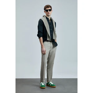 Pitaya Erkek Keten Gömlek Comfort Fit Siyah