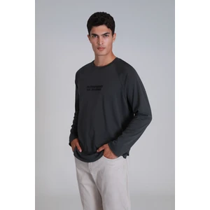 Holly Erkek Uzun Kol Tişört Siyah