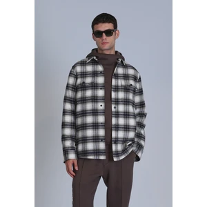 Fresher Erkek Basic Gömlek Slim Fit Kahverengi