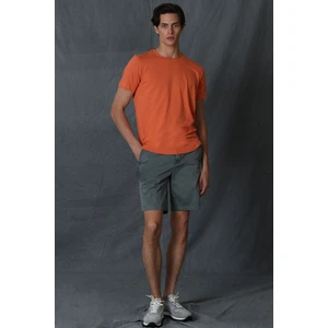 Zegler Spor Erkek Chino Şort Slim Fit Mavi