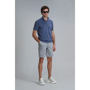 Zegler Spor Erkek Chino Şort Slim Fit Gri