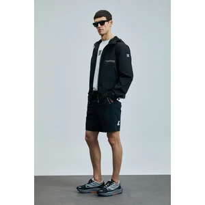 Second Erkek Şort Eşofman Siyah