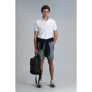 Zegler Spor Erkek Chino Şort Slim Fit Gri