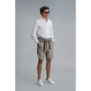 Andre Spor Erkek Chino Şort Slim Fit Bej