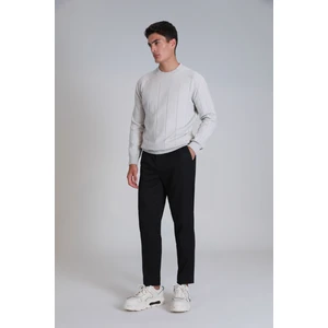 Glen Spor Erkek Chino Pantolon Slim Fit Siyah