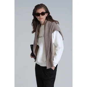 Loved Kadın Örme Sweatshırt Siyah