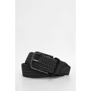 Karman Erkek Örgü Kemer Siyah
