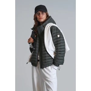 Elen Kaz Tüyü Kadın Mont Siyah