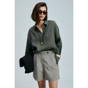 Barrı Kadın Keten Gömlek