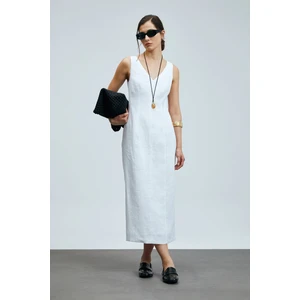 Honey Kadın Kolsuz Keten Elbise