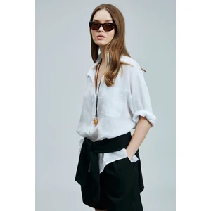 Born Kadın Keten Gömlek