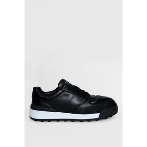 Noah Erkek Deri Sneaker Ayakkabı Siyah