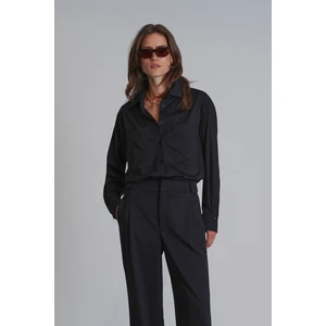 Darrel Kadın Gömlek Regular Fit Siyah