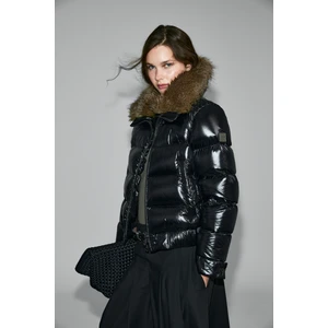 Daısy Kaz Tüyü Kadın Mont Siyah