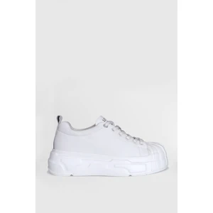 121230004 Jesıca Beyaz Kadın Hakiki Deri Spor Ayakkabı