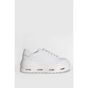 121230007 Agatha Beyaz Kadın Hakiki Deri Spor Ayakkabı