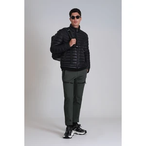 Andy Kaz Tüyü Erkek Mont Siyah