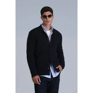 Solıd Erkek Hırka Siyah