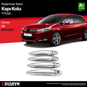 Citroen C4 HB Krom Kapı Kolu 4 Kapı 2010-2020