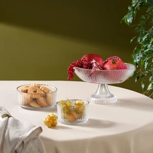 Pierre 3 Parça Cam Servis Ikram Seti