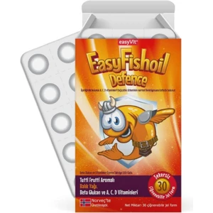 EasyFishoil Defence Beta Glukan Balık Yağı Çiğnenebilir 30 Jel