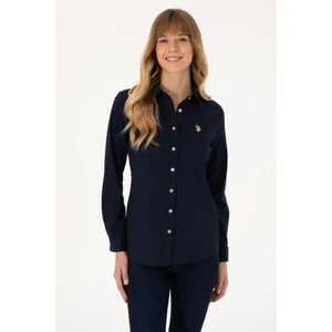 U.s. Polo Assn. Kadın Lacivert Gömlek Basic 50308024-VR033